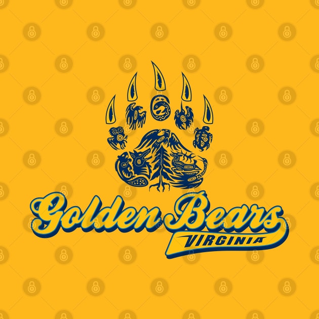 Golden Bears Logo #7 by Lacrosse & Motivational T-Shirts 