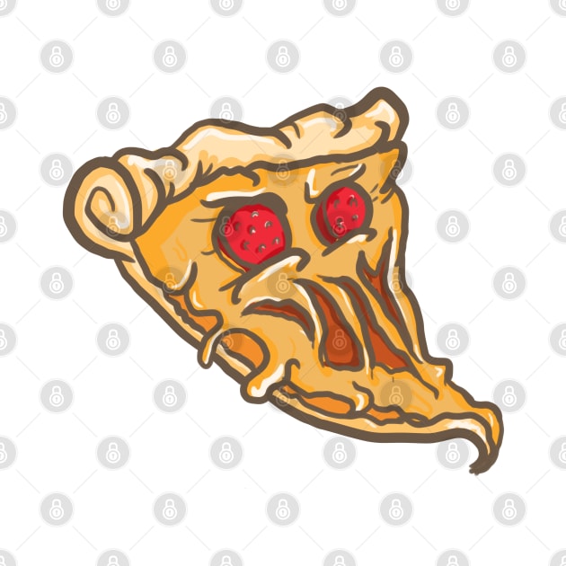 Evil Pizza by Lhollowaydesign