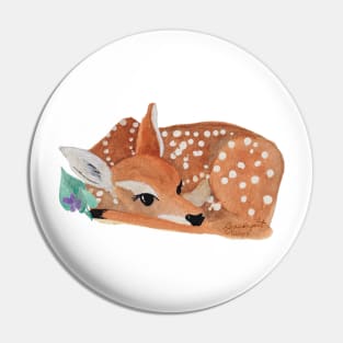 Sleeping Fawn Pin