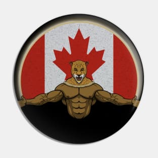 Cheetah Canada Pin