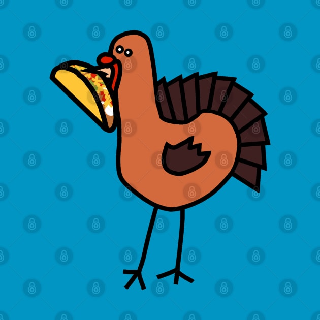 Thanksgiving Turkey with Taco by ellenhenryart