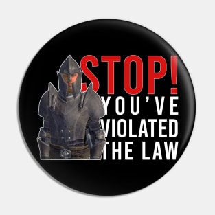 Stop! You've Violated The Law Pin