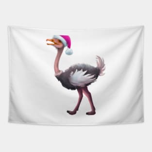 Cute Ostrich Drawing Tapestry