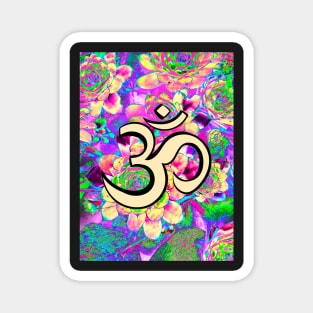 Colourful Vibrant Om Hindi Graphic Magnet