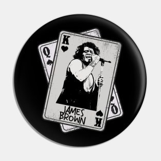 Retro James Brown 80s in concert Card style Pin