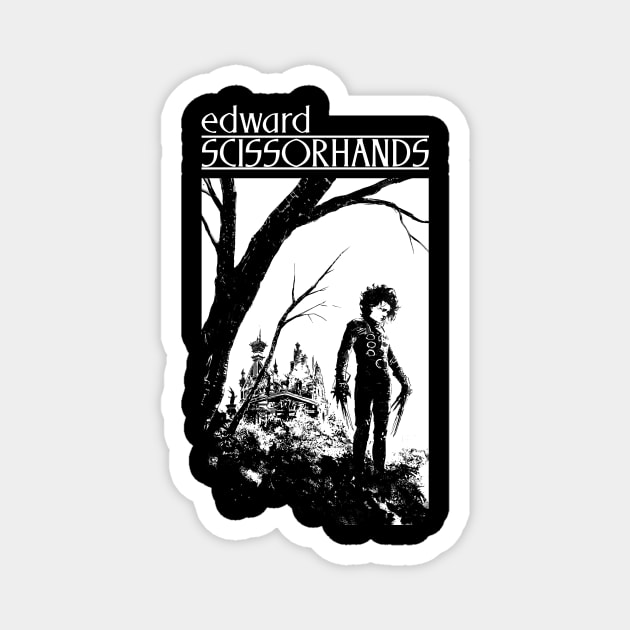 Edward Scissorhands Hilltop Magnet by CelestialCharmCrafts