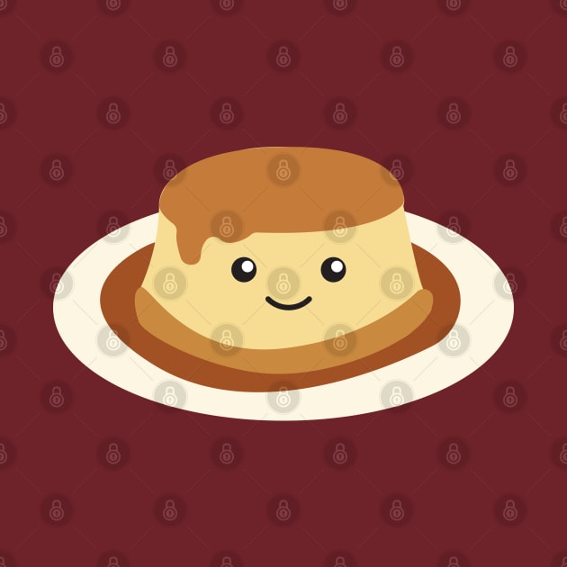 Cute Kawaii Flan by Hedgie Designs