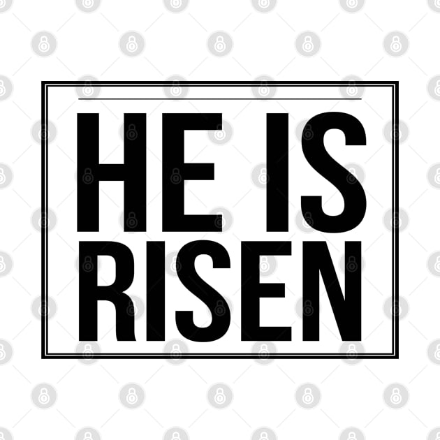 He Is Risen Cool Inspirational Easter Christian by Happy - Design