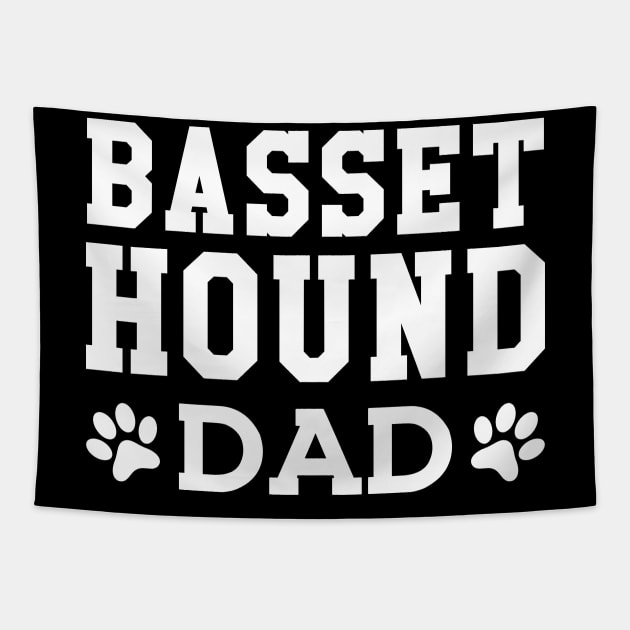 Basset Hound Dad - Basset Hound Dad Tapestry by KC Happy Shop