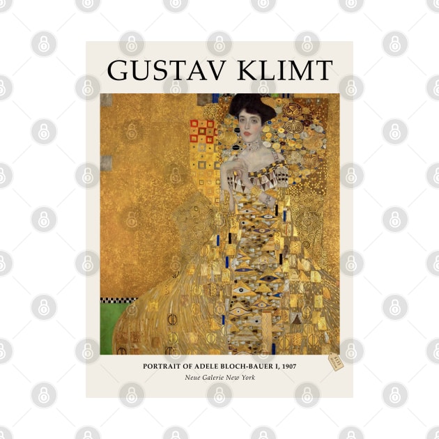 Gustav Klimt Portrait Of Adele Bloch-Bauer I Exhibition Design by VanillaArt