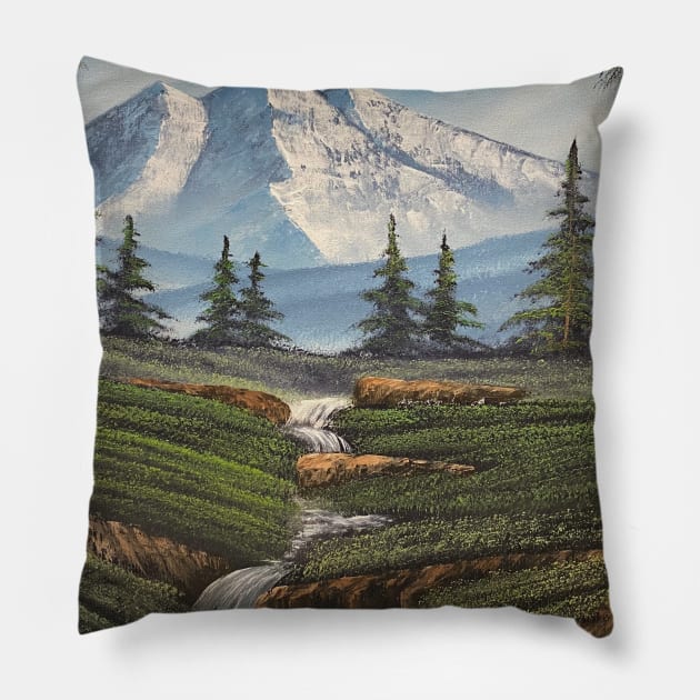 Mountain Hideout 2 Pillow by J&S mason