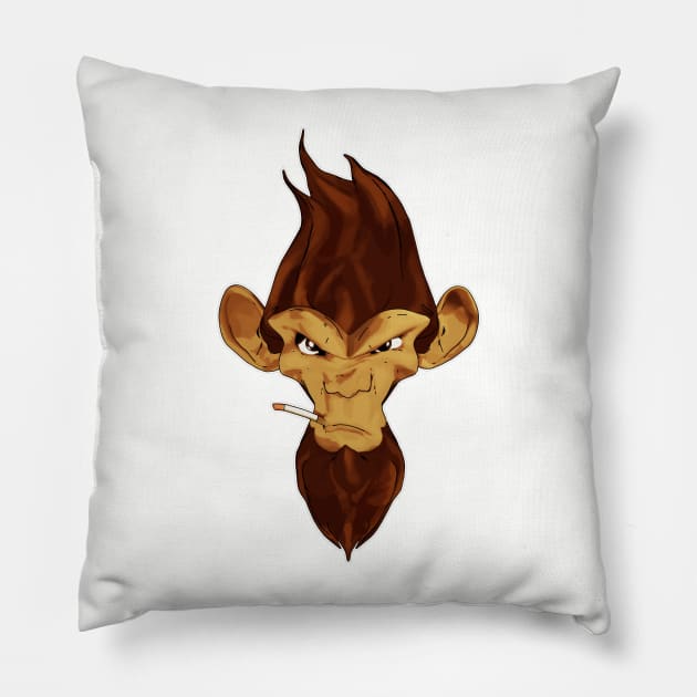 Bad Monkey Pillow by Rabassa