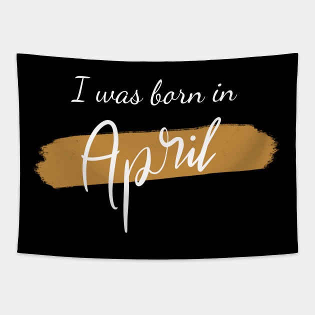 Born in April Tapestry by Lish Design