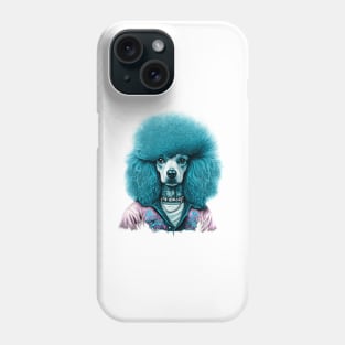 80s Style Poodle With Mullet Phone Case