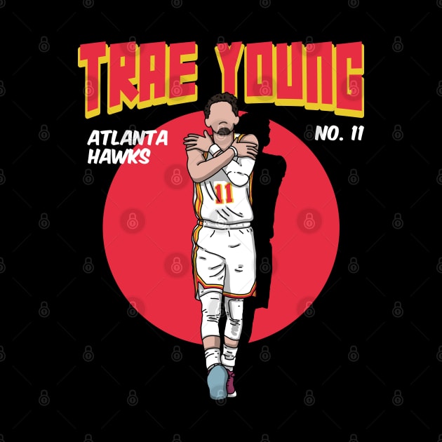 Ice Trae Young Comic Style Art by Luna Illustration