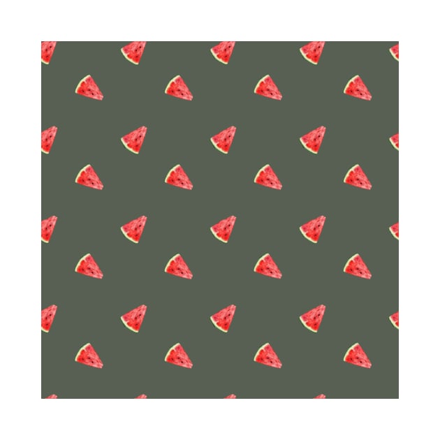 Trendy Summer Pattern with Melones by jodotodesign