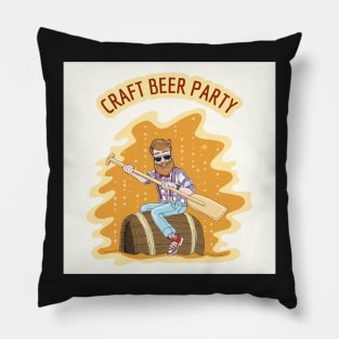 Craft Beer Party Pillow