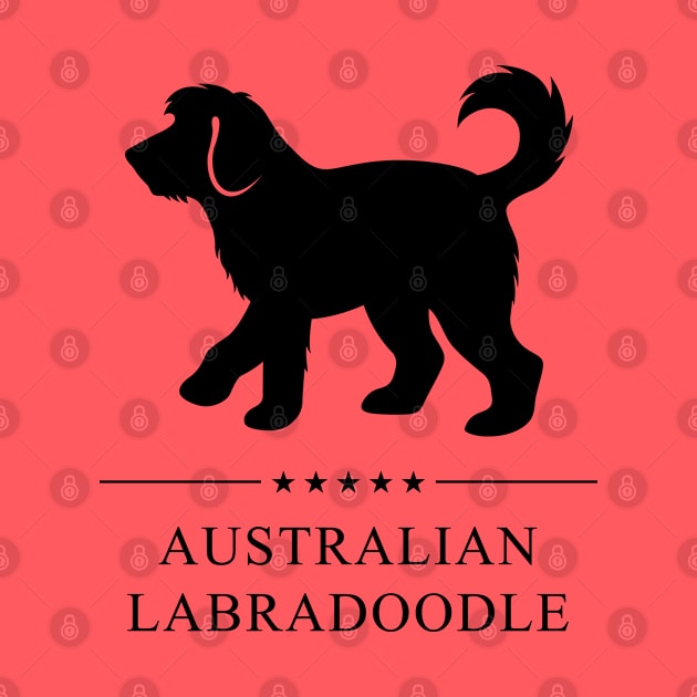 Australian Labradoodle Black Silhouette by millersye