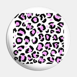 Pink Leopard Print Pin