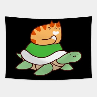 Tiny Tabby and Turtle Tapestry