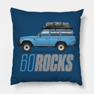 60 rocks-Light Blue Pillow