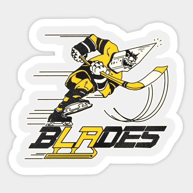 Defunct LA Blades Hockey Team - Hockey - Sticker