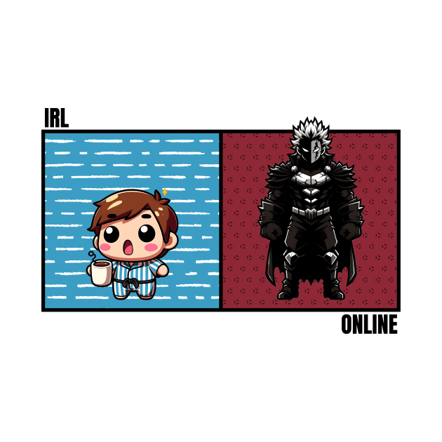 Me In Real Life vs Me Online by IPrintForFun