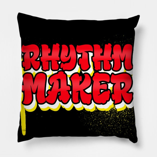 Rhythm Maker, Music Producer Pillow by ILT87