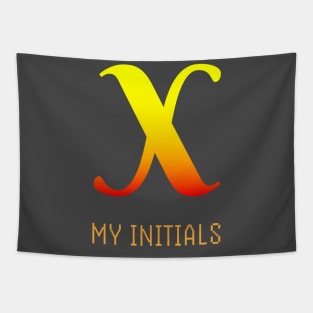 Letter X Initials Unique Name T-Shirt Tapestry