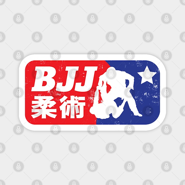 BJJ Brazilian Jiu-Jitsu Magnet by Black Tee Inc