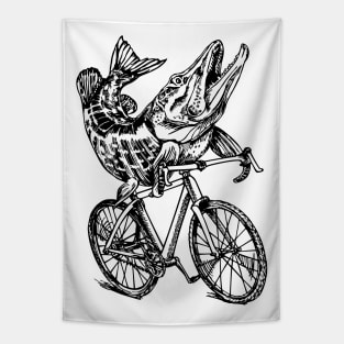 SEEMBO Pike Fish Cycling Bicycle Bicycling Biking Ride Bike Tapestry