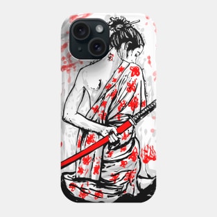 geisha katana Phone Case