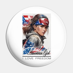 NEW   AMERICAN    GIRL Pin