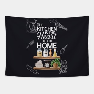 The Kitchen Is The Heart Of The Home Tapestry