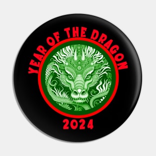 CHINESE YEAR OF THE DRAGON 2024 Pin