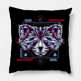 red panda cuteness Pillow