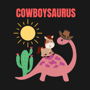 Cowboysaurus Cowboy Dino Dinosaur Western Horse Lover Gift T-Shirt