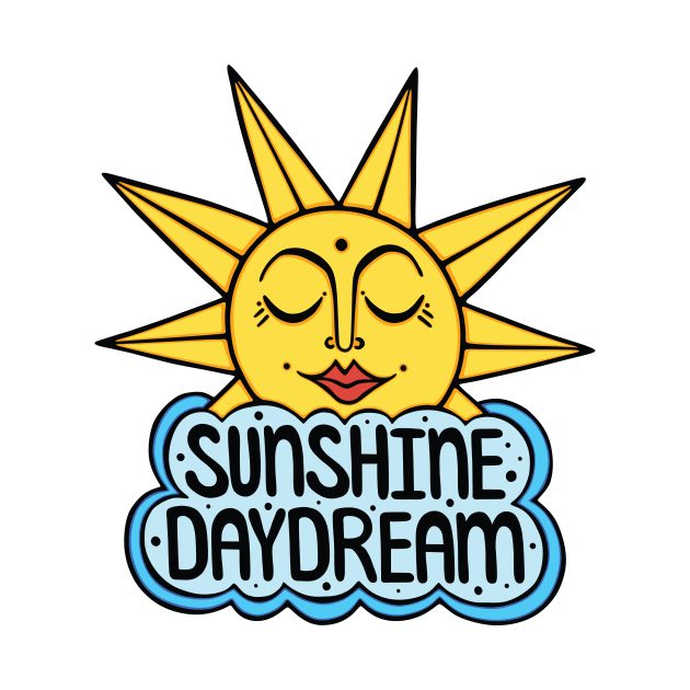 Sunshine Daydream Happy Sun and Cloud by maboles