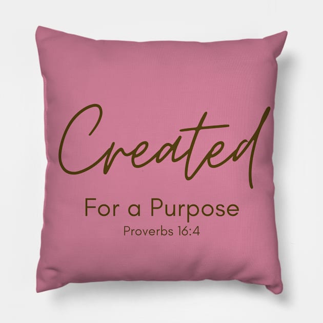 Created for a Purpose - Purple Pillow by dkid