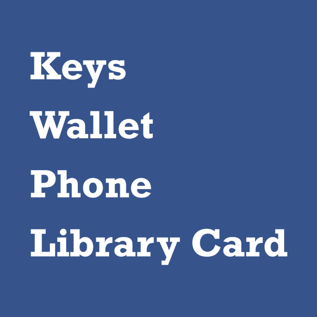 Keys Wallet Phone Library Card by itauthentics