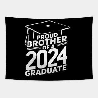 Proud Brother of a 2024 Graduate Senior Class Family Graduation Tapestry