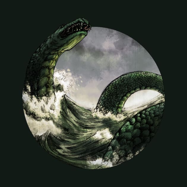 Jormungandr the Midgard Serpent by AniaArtNL