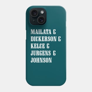 Philadelphia Eagles Offensive Line Introductions Phone Case