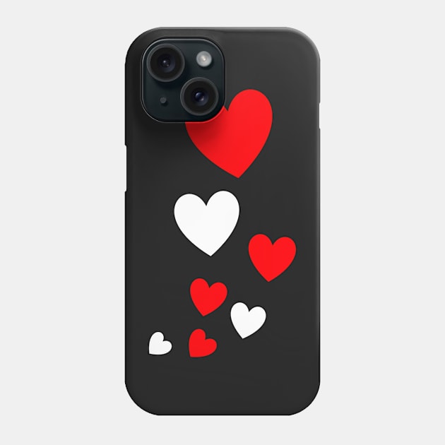 Bubble Hearts Phone Case by Penciligram