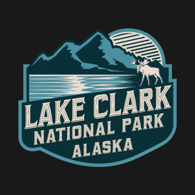 Lake Clark National Park Retro Emblem by Perspektiva