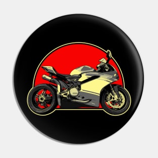 2017 Ducati 1299 Panigale Superleggera Retro Red Circle Motorcycle Pin