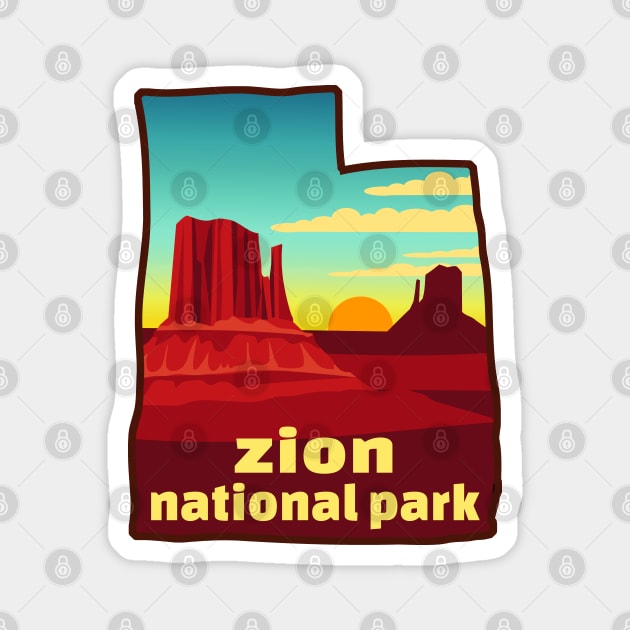 Zion National Park Utah Magnet by heybert00