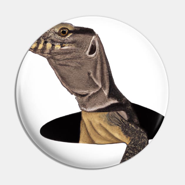 Cute Monitor Lizard Drawing Pin by Play Zoo