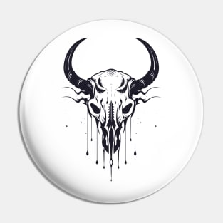 Animal Skull Wild Adventure Vector Graphic Pin