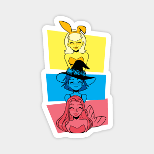 Bunny Witch and mermaid Magnet